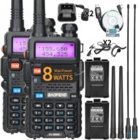 high power portable dual band walkie talkie long range two way radio with 128 channels