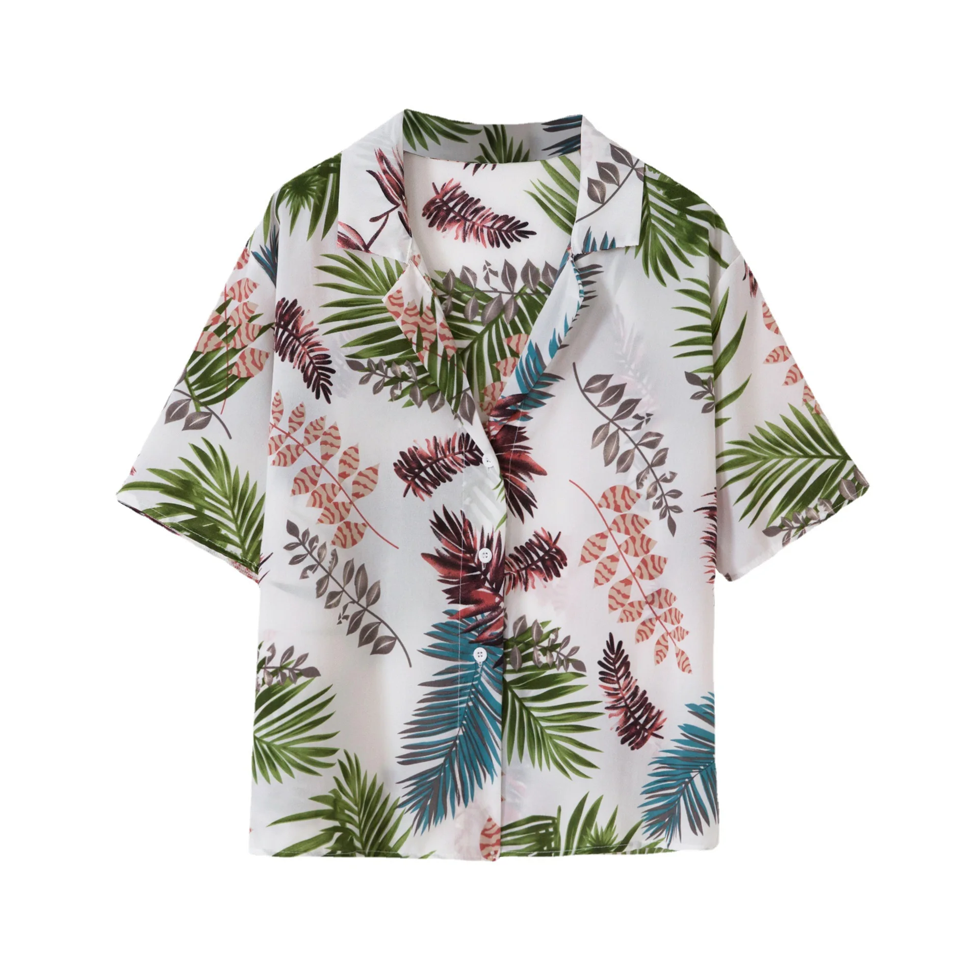 casual summer shirt for men with cartoon print loose fit short sleeves perfect for beach days - Image 5