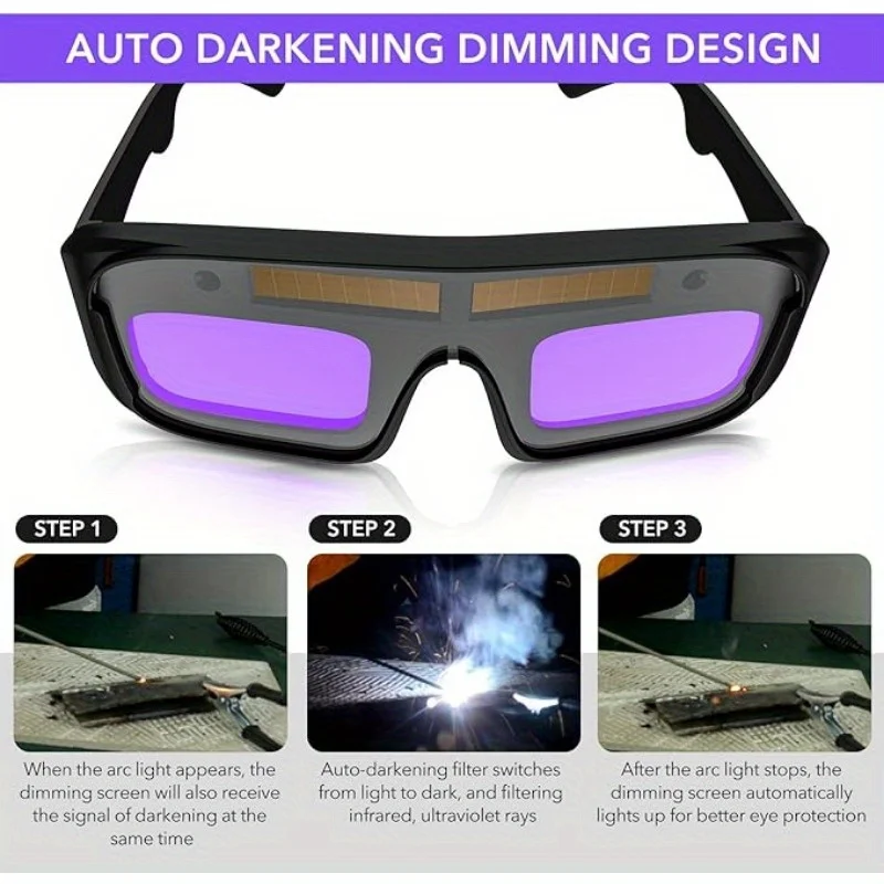 automatic darkening anti glare welding goggles for ultimate eye protection during safe welding work - Image 5
