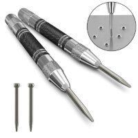 adjustable automatic center punch for woodworking and metal drilling essential hand tool set
