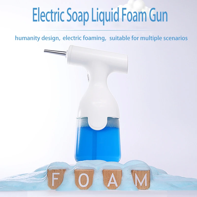 350ml automatic electric foam dispenser for soap shampoo and detergent continuous foaming solution - الصورة 6