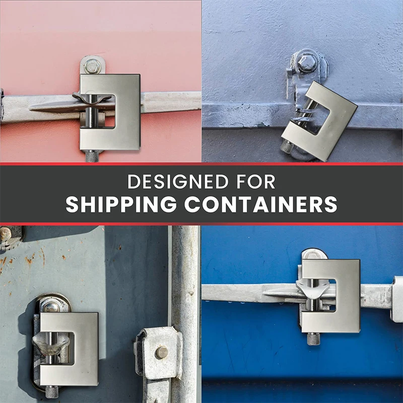 heavy duty d-shaped padlock with key 3 keys for ultimate security garage door gate warehouse - Image 6