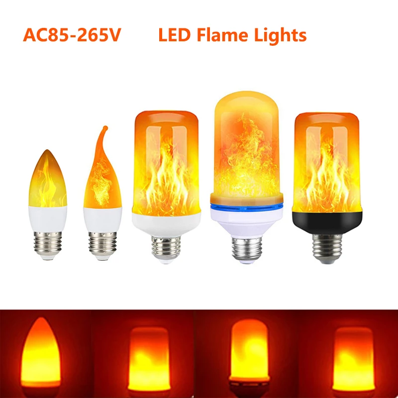 creative led flame lamp with flickering effect for home decor ideal for living room ambiance