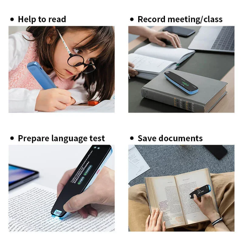 portable smart translation pen with touch screen for students and teachers 112 languages offline scanning - Image 7