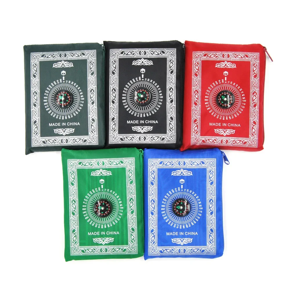 portable waterproof muslim prayer rug with compass for travel outdoor use stylish design
