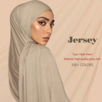premium modal cotton jersey hijab scarf long soft turban head wrap for women all season
