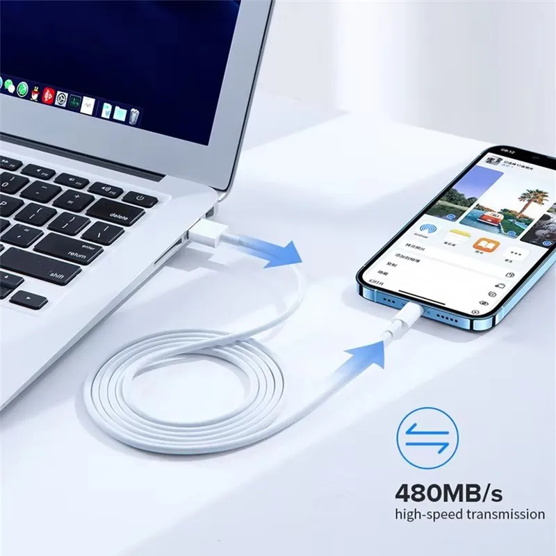 fast charging usb c cable for iphone 35w pd quick charger data cable 2m 3m length options - Image 7