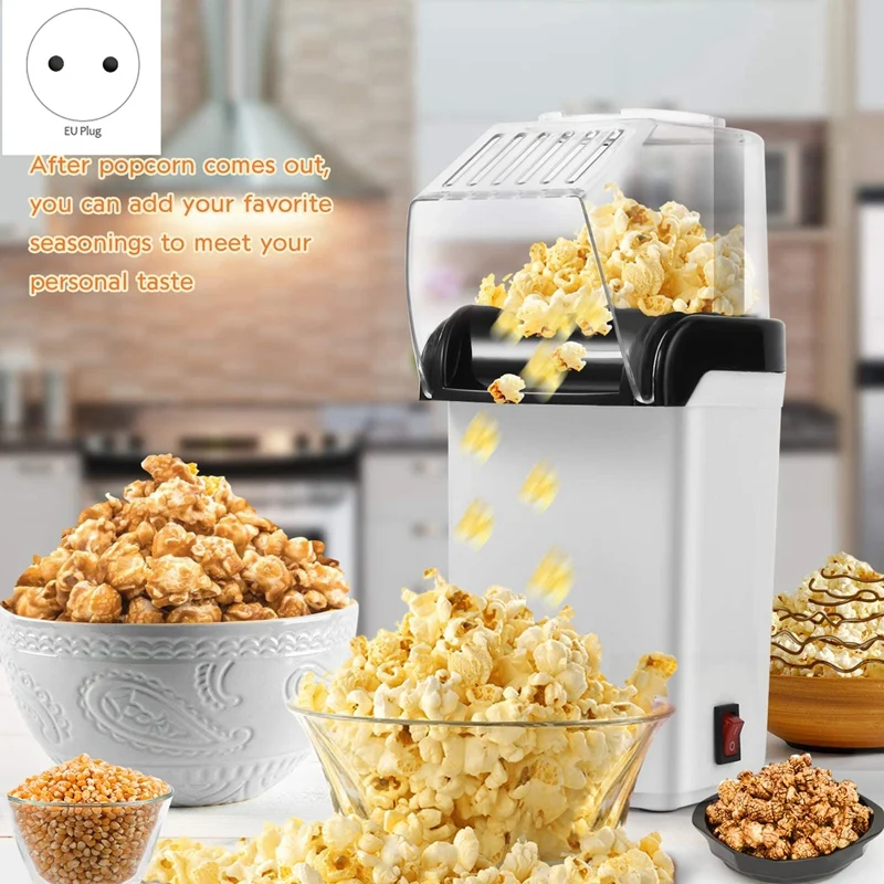automatic hot air popcorn maker for home ideal kids gift in red or white colours - Image 4
