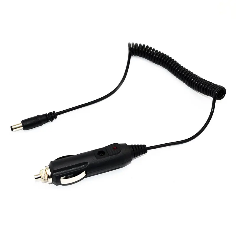 12v car charger cable for baofeng uv-5r walkie talkies long 1.5m cord accessory - Image 6