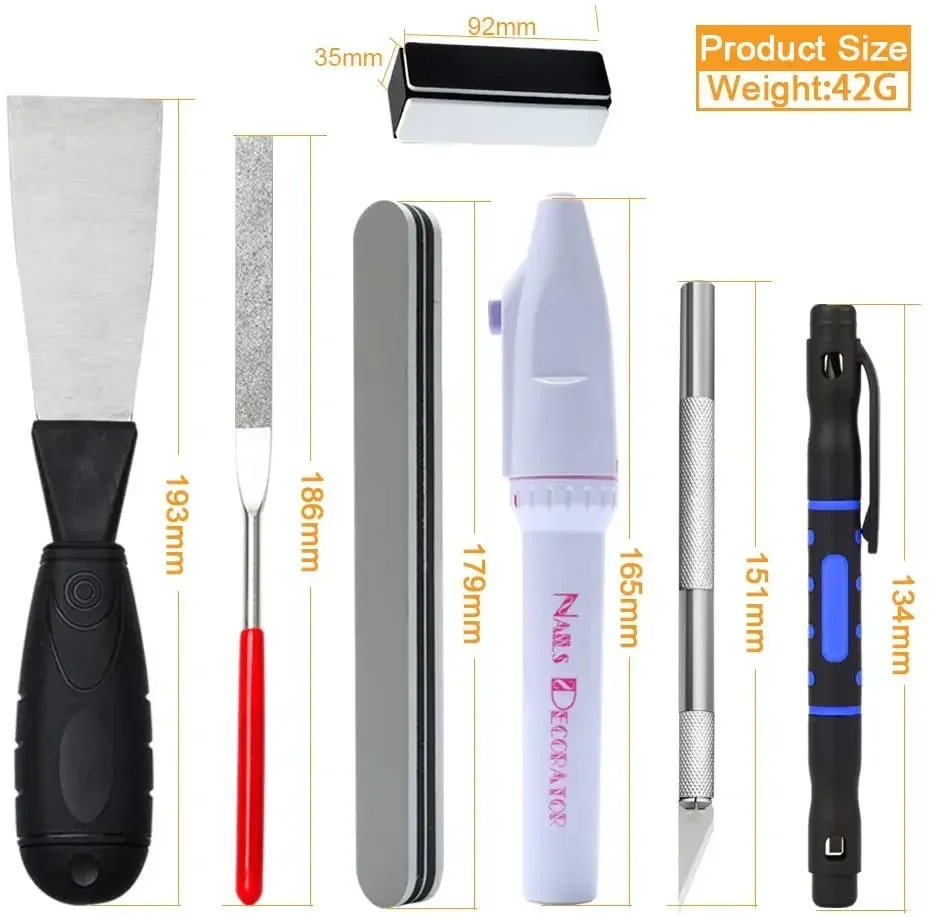 42 in 1 model building tool set for gundam hobbies DIY grinding polishing accessories kit - الصورة 6