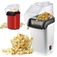 automatic hot air popcorn maker for home ideal kids gift in red or white colours