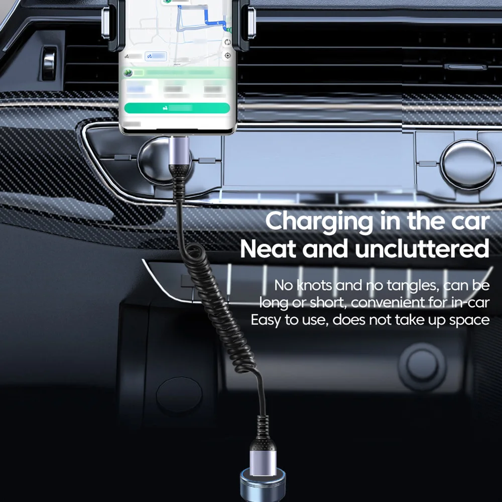 3 in 1 66W fast charging 90 degree usb type c cable for iphone and gaming devices - الصورة 5