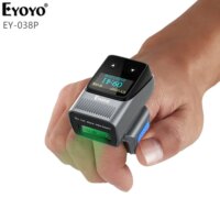 wearable mini 2d qr barcode scanner with display for effortless wireless inventory management