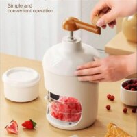 manual ice crusher machine for smoothies and snow cones portable home ice breaker kitchen tool
