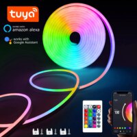 multicolor rgb neon led strip waterproof flexible lighting for home decor with app control