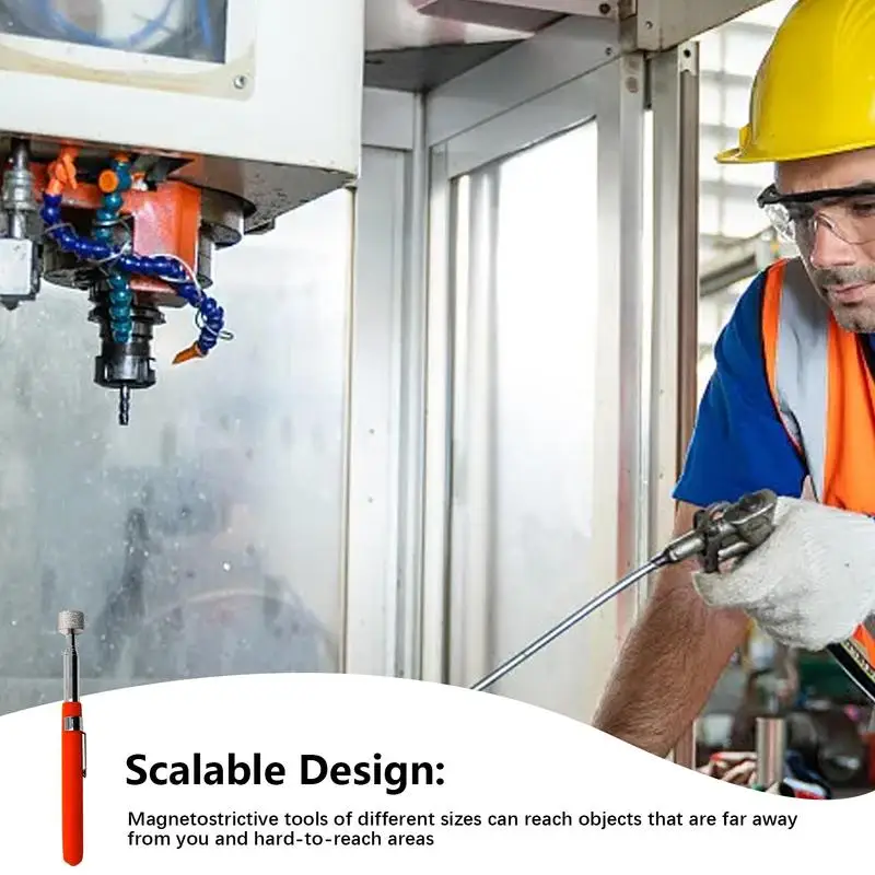 telescopic magnetic pickup tool lightweight stainless steel suction rod for vehicle inspections and repairs - الصورة 6