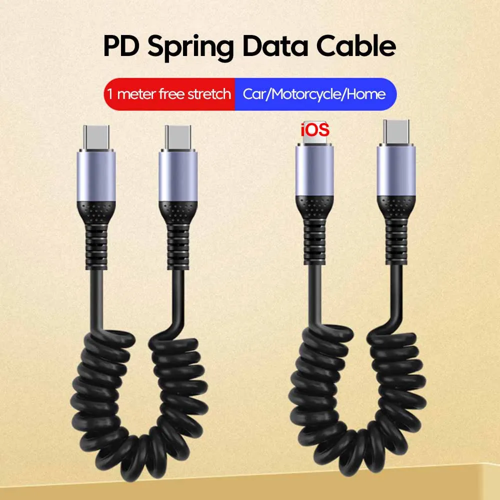 3 in 1 66W fast charging 90 degree usb type c cable for iphone and gaming devices - الصورة 3