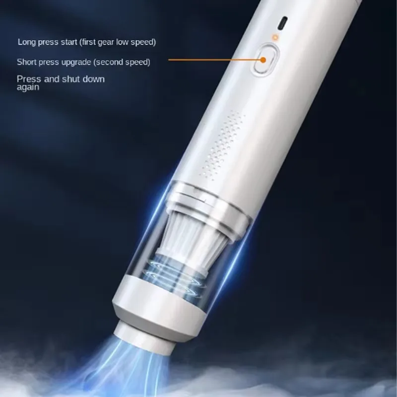 powerful portable handheld car vacuum cleaner wireless dust collector for pet hair and dirt - Image 3