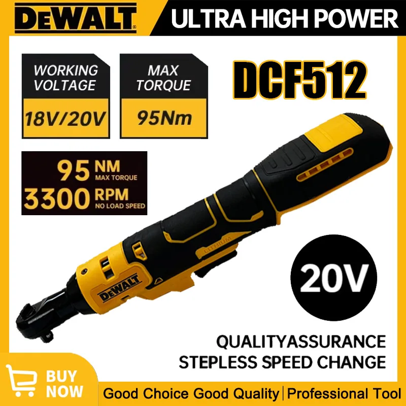 cordless 20v brushless right angle ratchet wrench with led light variable speed power tool