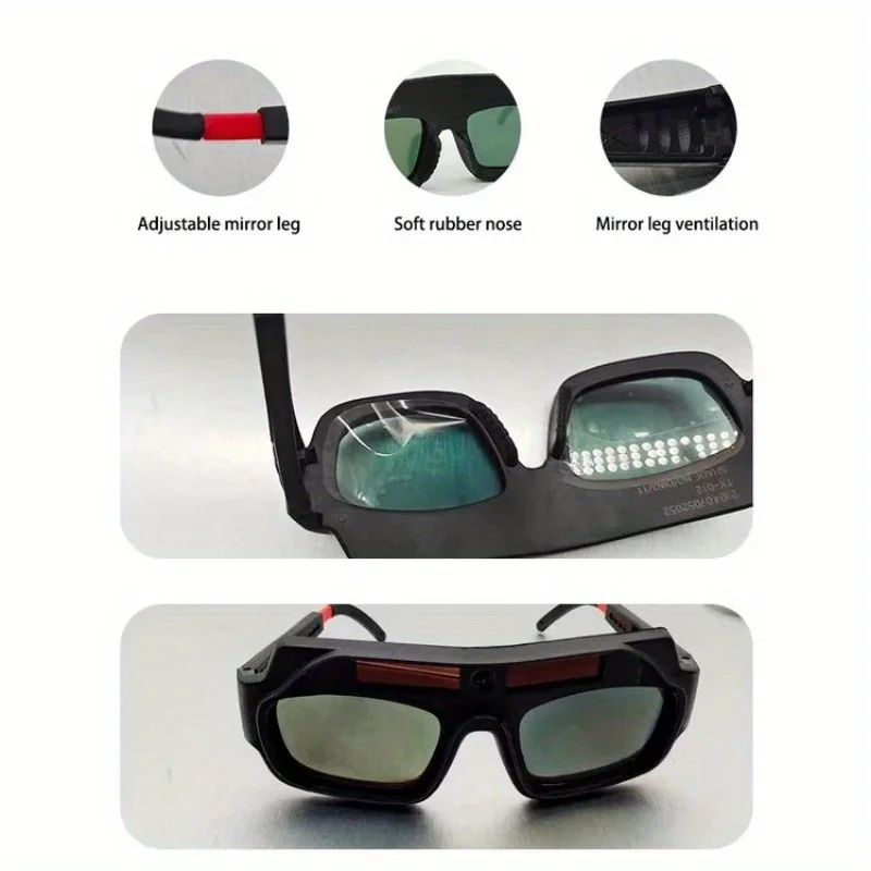 automatic darkening anti glare welding goggles for ultimate eye protection during safe welding work - Image 4