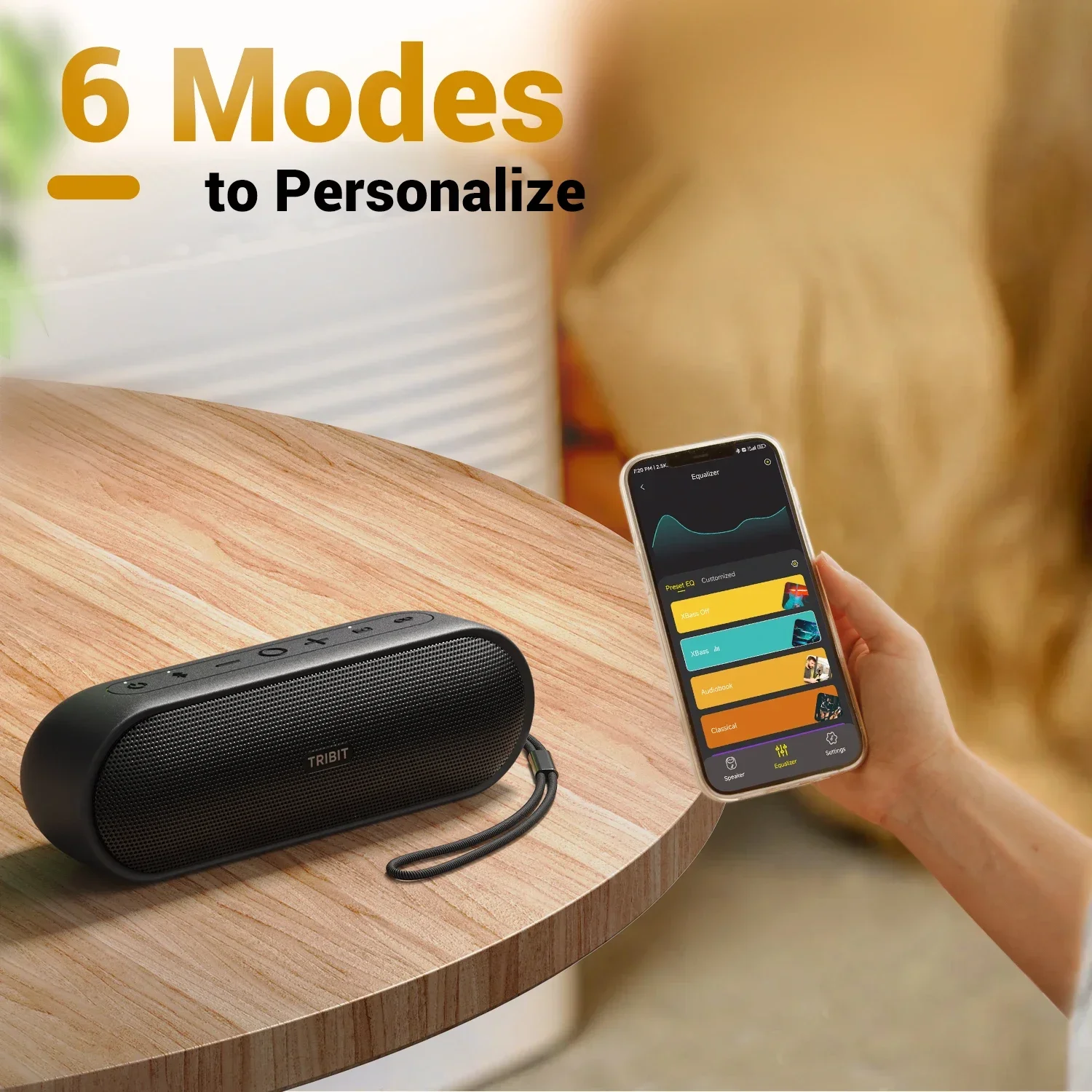 30w portable bluetooth speaker with ipx7 waterproof design for 24 hours playtime outdoors - الصورة 5