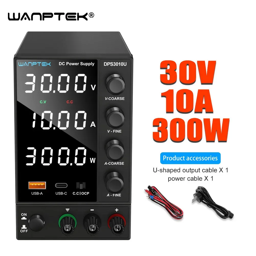 adjustable dc power supply 30v 5a voltage regulator with digital display for laboratory use