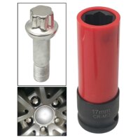 17mm universal wheel lock nut removal socket wrench compatible with mercedes benz s series
