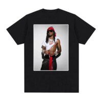 Aalocom Playboi Carti Inspired Streetwear Tee Shirt Vintage Style Rap Aesthetic T-Shirt Men Women Hip Hop 100% Cotton Oversized T Shirt